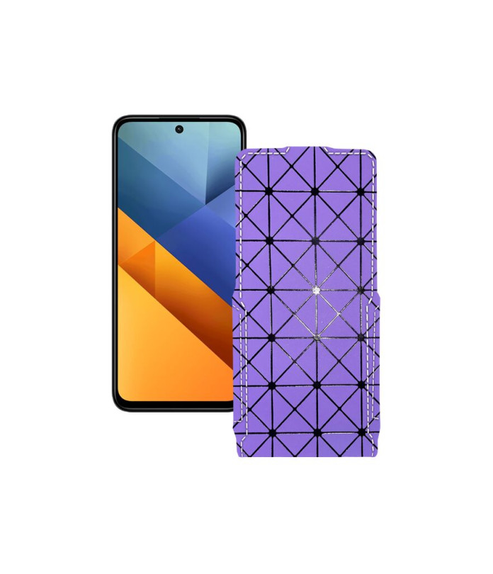 Чохол-флип з екошкіри для телефону Xiaomi Poco M6 Plus