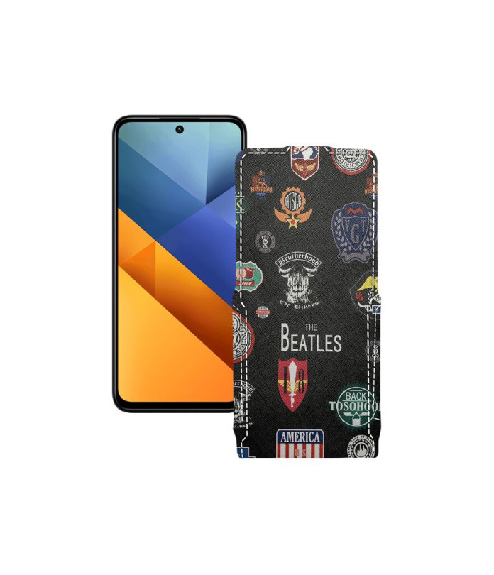 Чохол-флип з екошкіри для телефону Xiaomi Poco M6 Plus