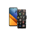 Чохол-книжка з екошкіри для телефону Xiaomi Poco M6 Plus