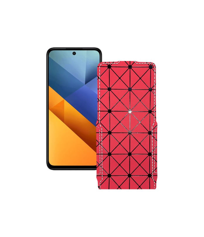 Чохол-флип з екошкіри для телефону Xiaomi Poco M6 Plus