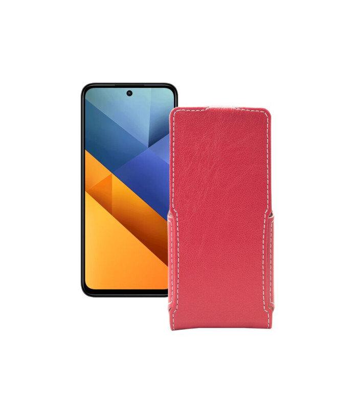 Чохол-флип з екошкіри для телефону Xiaomi Poco M6 Plus