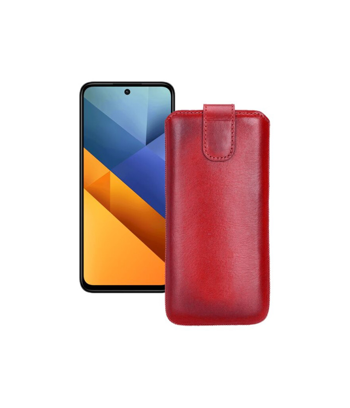 Витяжка зі шкіри для телефону Xiaomi Poco M6 Plus