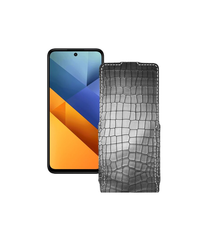 Чохол-флип з екошкіри для телефону Xiaomi Poco M6 Plus