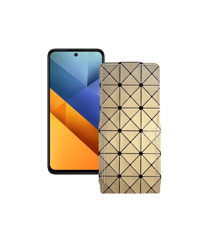 Чохол-флип з екошкіри для телефону Xiaomi Poco M6 Plus