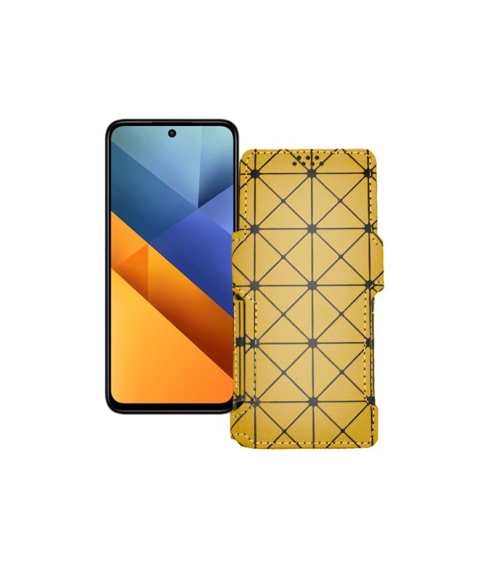 Чохол-книжка з екошкіри для телефону Xiaomi Poco M6 Plus
