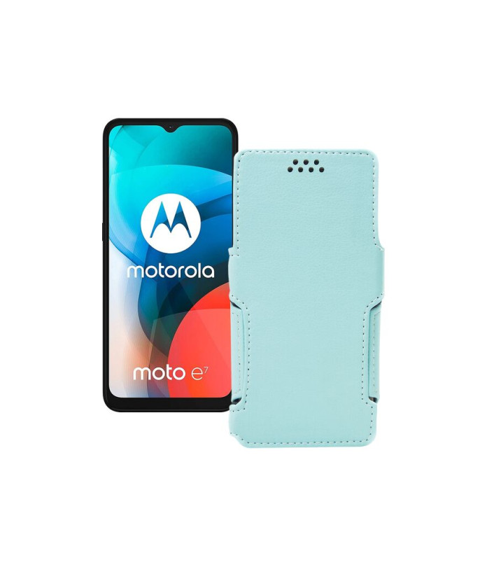 Чохол-книжка з екошкіри для телефону Motorola Moto E7