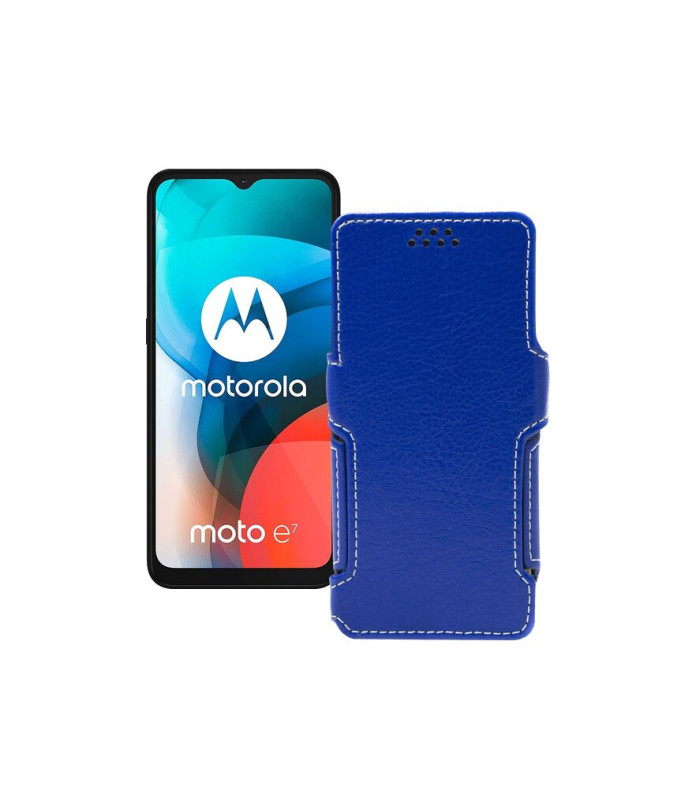 Чохол-книжка з екошкіри для телефону Motorola Moto E7