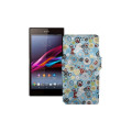 Чохол-книжка з екошкіри для телефону Sony Xperia Z1 SO-01F