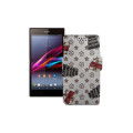 Чохол-книжка з екошкіри для телефону Sony Xperia Z1 SO-01F