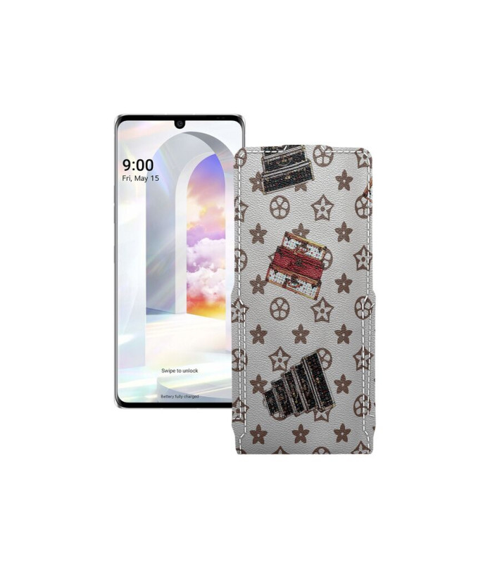 Чохол-флип з екошкіри для телефону LG Velvet