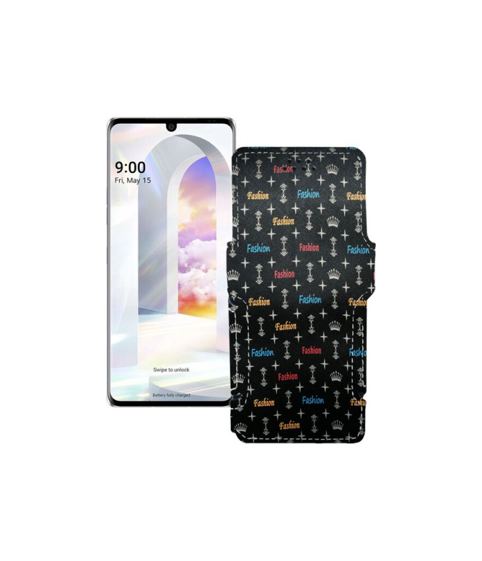 Чохол-книжка з екошкіри для телефону LG Velvet