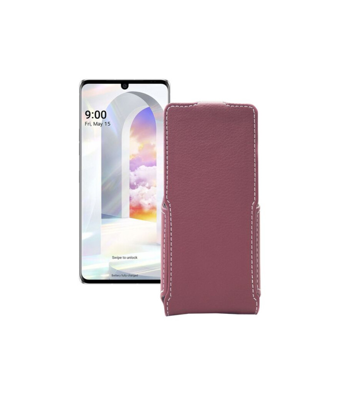 Чохол-флип з екошкіри для телефону LG Velvet