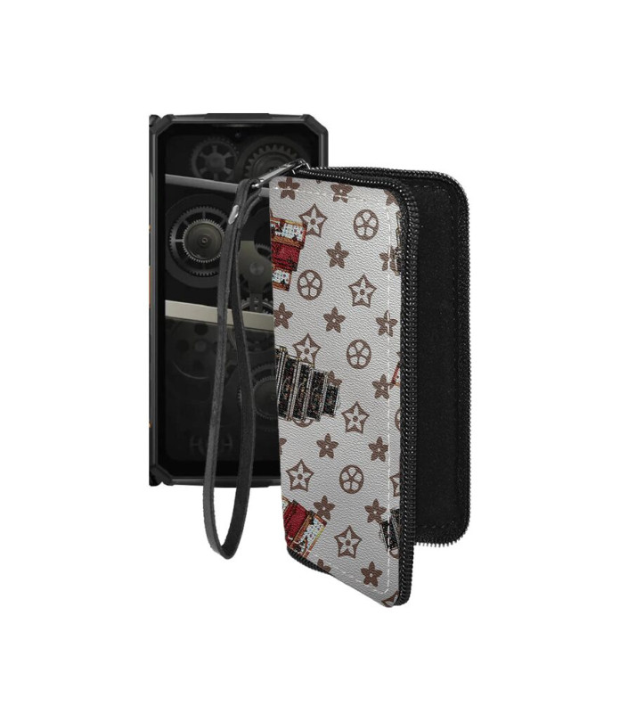 Чохол-гаманець з екошкіри для телефону Doogee Fire 5 Ultra