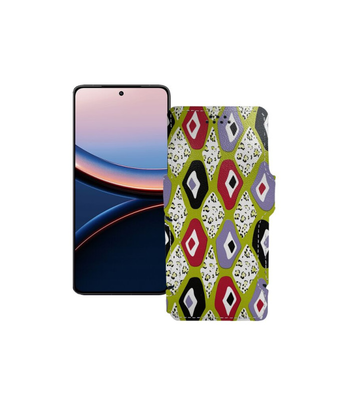 Чохол-книжка з екошкіри для телефону Xiaomi Poco F7 Ultra