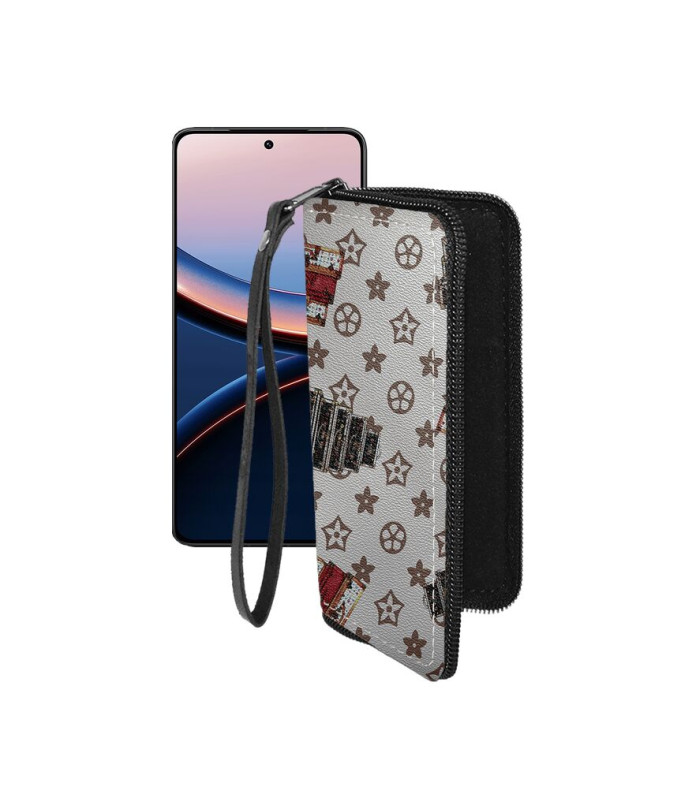 Чохол-гаманець з екошкіри для телефону Xiaomi Poco F7 Ultra