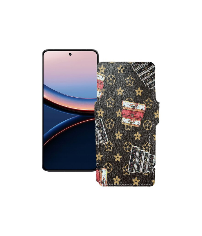 Чохол-книжка з екошкіри для телефону Xiaomi Poco F7 Ultra