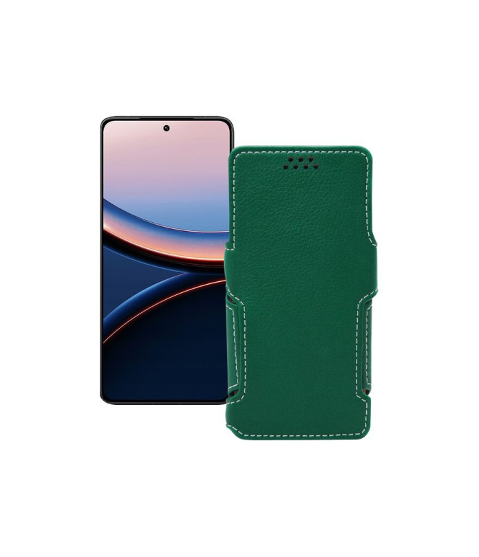 Чохол-книжка з екошкіри для телефону Xiaomi Poco F7 Ultra