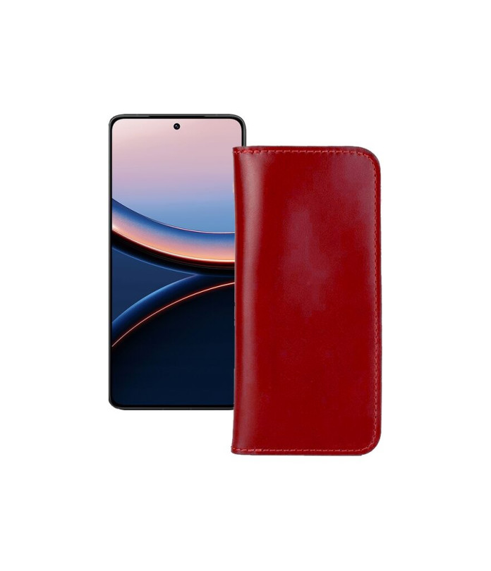 Портмоне з шкіри для телефону Xiaomi Poco F7 Ultra