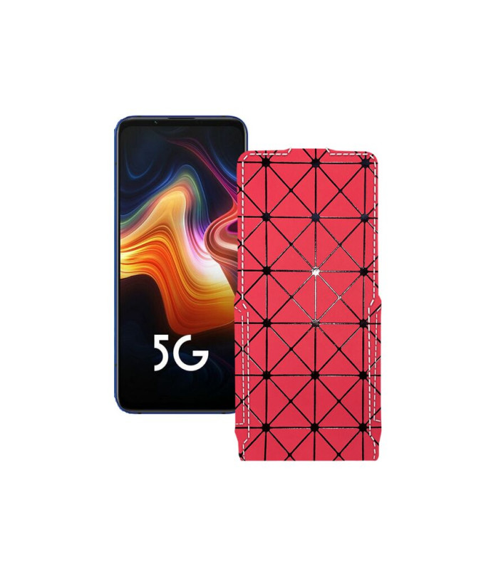 Чохол-флип з екошкіри для телефону ZTE Nubia red Magic 5G lite