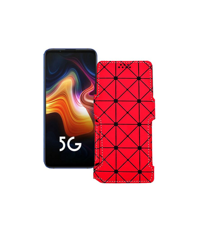 Чохол-книжка з екошкіри для телефону ZTE Nubia red Magic 5G lite