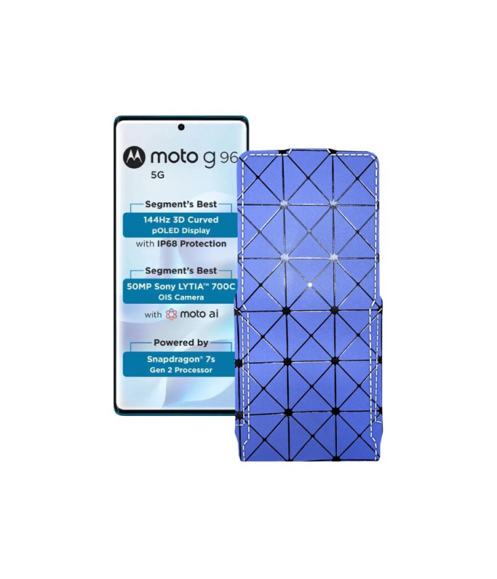 Чохол-флип з екошкіри для телефону Motorola Moto G96 5G