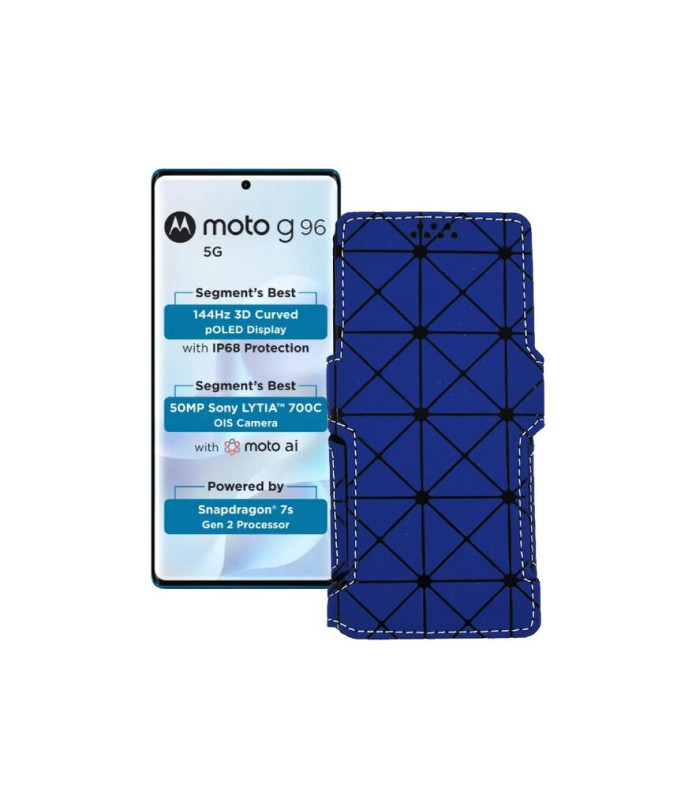 Чохол-книжка з екошкіри для телефону Motorola Moto G96 5G