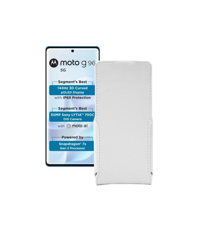 Чохол-флип з екошкіри для телефону Motorola Moto G96 5G