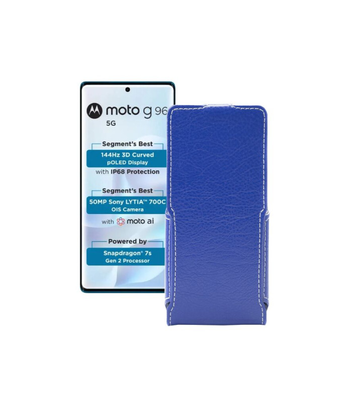 Чохол-флип з екошкіри для телефону Motorola Moto G96 5G