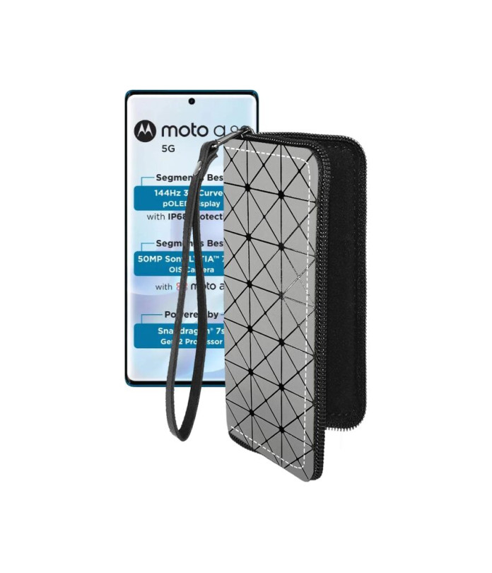 Чохол-гаманець з екошкіри для телефону Motorola Moto G96 5G