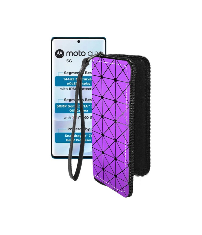 Чохол-гаманець з екошкіри для телефону Motorola Moto G96 5G