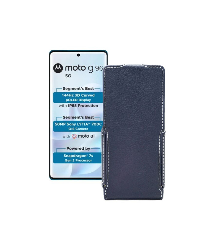 Чохол-флип з екошкіри для телефону Motorola Moto G96 5G