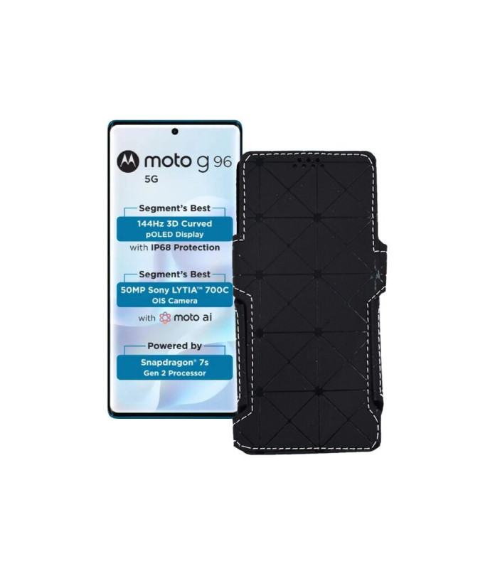 Чохол-книжка з екошкіри для телефону Motorola Moto G96 5G