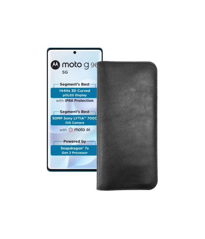 Портмоне з шкіри для телефону Motorola Moto G96 5G