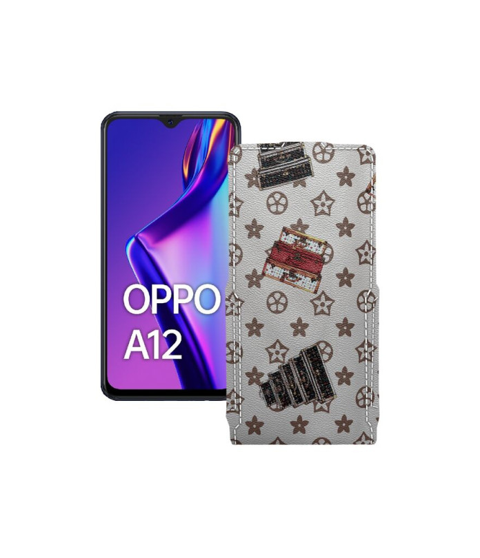 Чохол-флип з екошкіри для телефону OPPO A12s