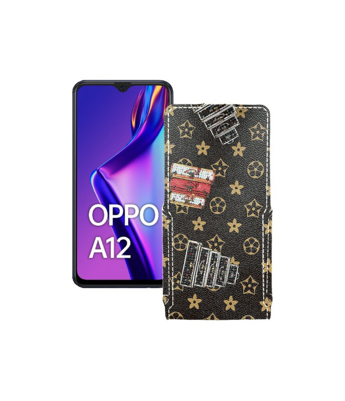 Чохол-флип з екошкіри для телефону OPPO A12s