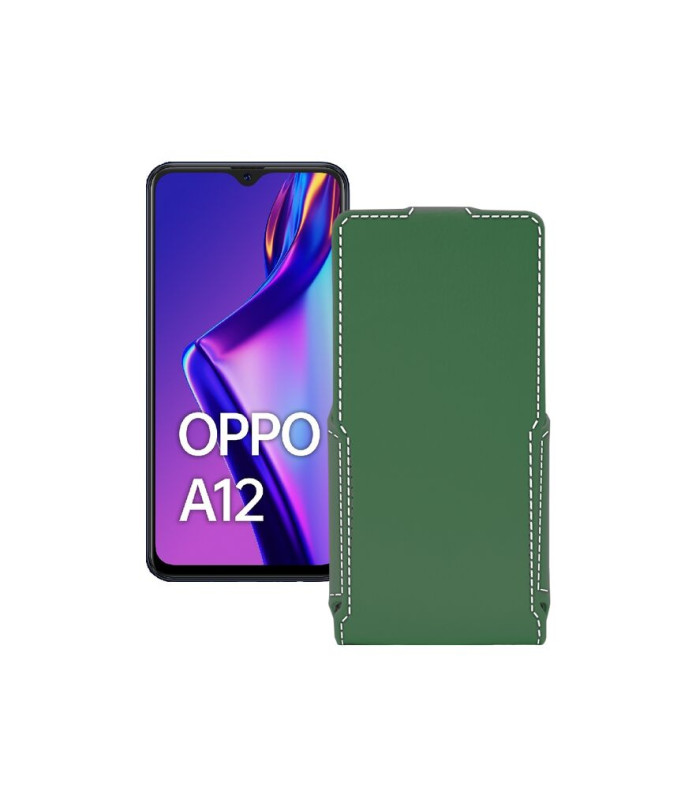 Чохол-флип з екошкіри для телефону OPPO A12s