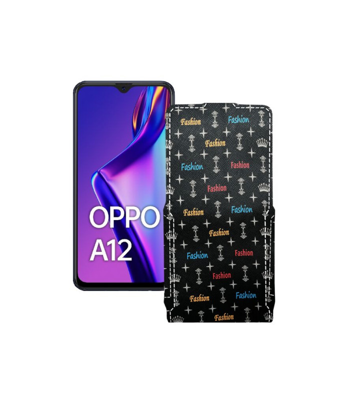 Чохол-флип з екошкіри для телефону OPPO A12s