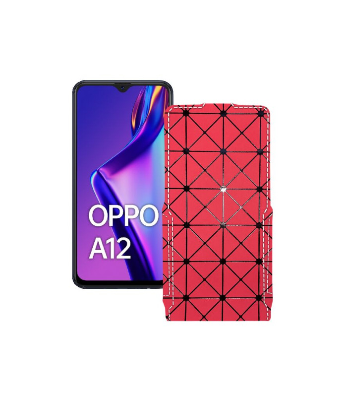 Чохол-флип з екошкіри для телефону OPPO A12s