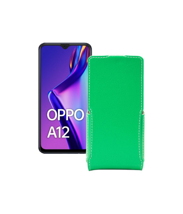 Чохол-флип з екошкіри для телефону OPPO A12s