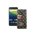 Чохол-флип з екошкіри для телефону Huawei Nexus 6p