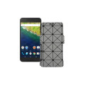 Чохол-книжка з екошкіри для телефону Huawei Nexus 6p