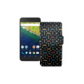 Чохол-книжка з екошкіри для телефону Huawei Nexus 6p