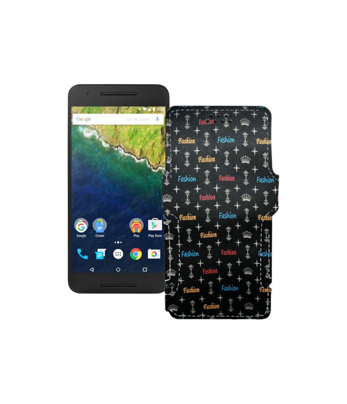 Чохол-книжка з екошкіри для телефону Huawei Nexus 6p