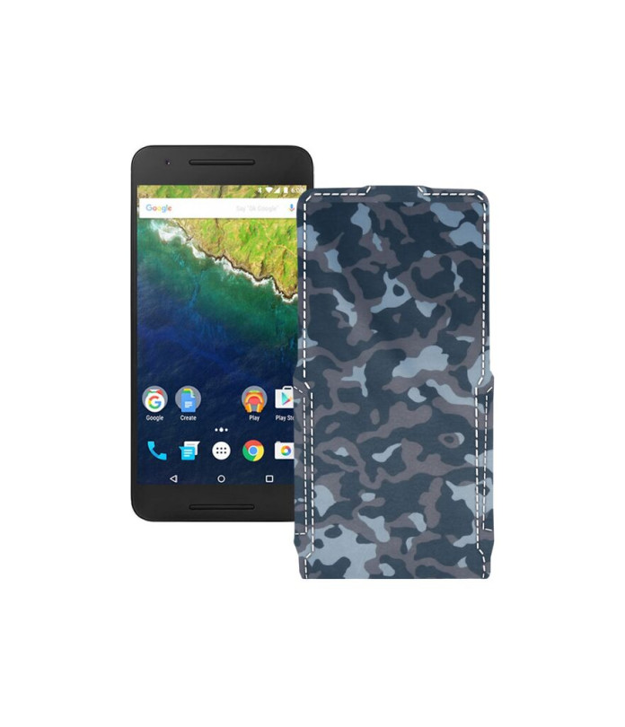 Чохол-флип з екошкіри для телефону Huawei Nexus 6p