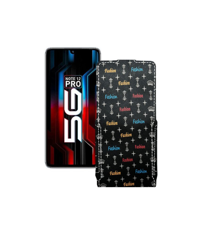 Чохол-флип з екошкіри для телефону Infinix Note 12 Pro 5G