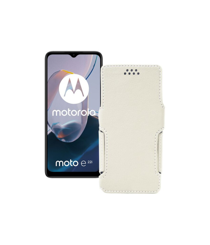 Чохол-книжка з екошкіри для телефону Motorola Moto E22 (E22i)