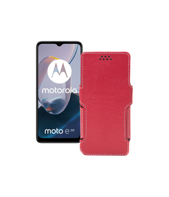 Чохол-книжка з екошкіри для телефону Motorola Moto E22 (E22i)