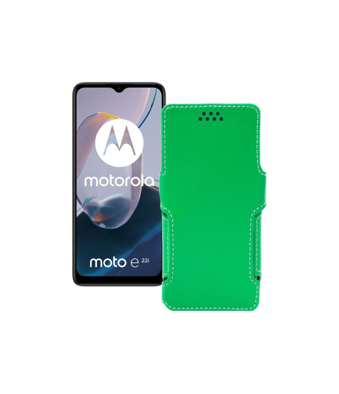 Чохол-книжка з екошкіри для телефону Motorola Moto E22 (E22i)