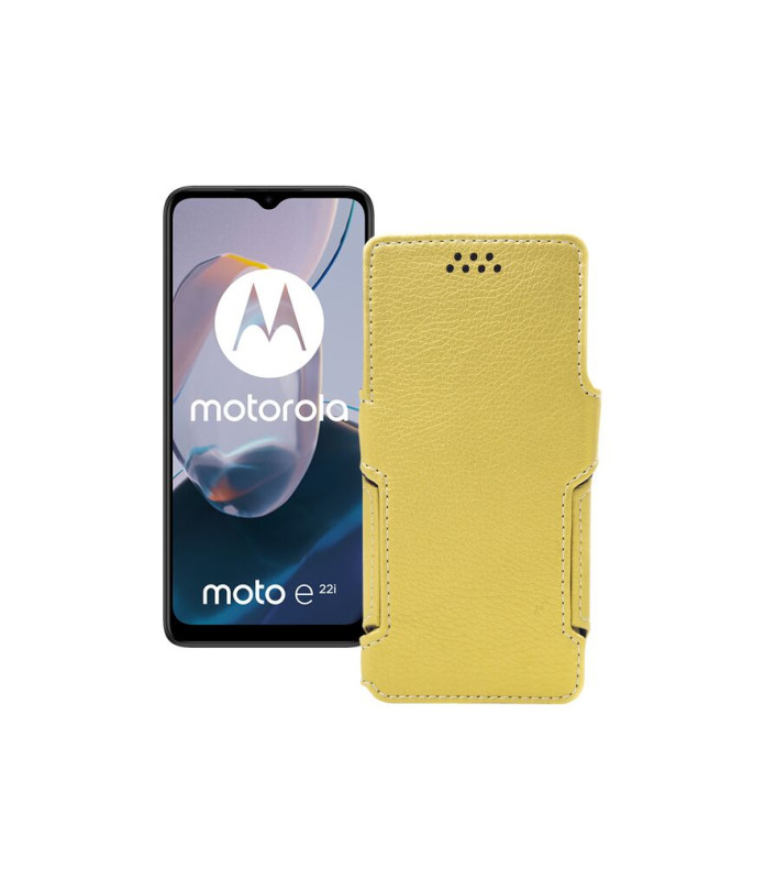 Чохол-книжка з екошкіри для телефону Motorola Moto E22 (E22i)