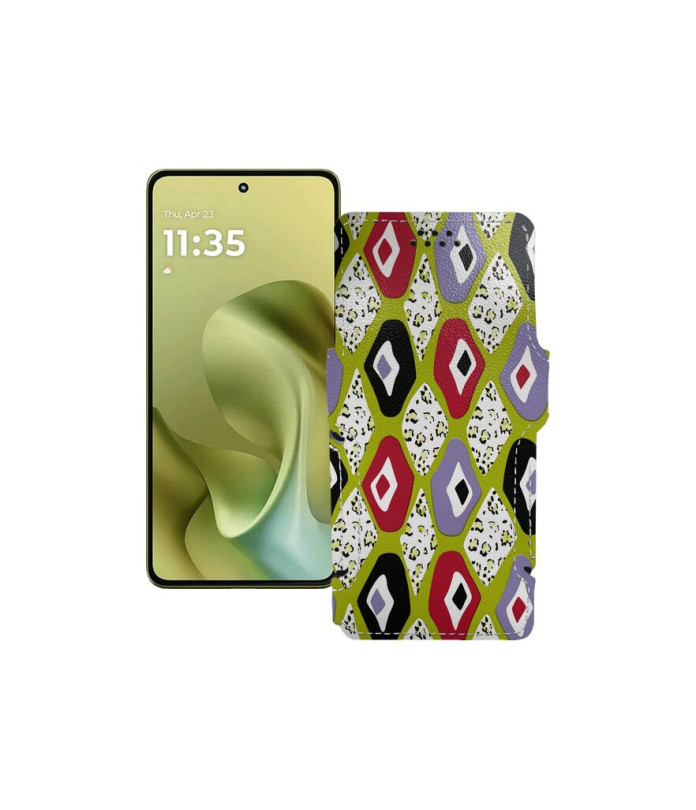 Чохол-книжка з екошкіри для телефону Motorola Moto G86